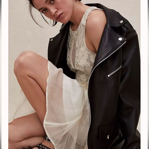 Free People Pearlie Mini Dress Size 6 - Picture 3 of 12